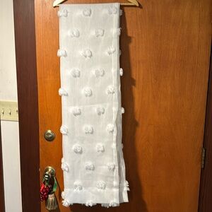 Two single panel window treatments